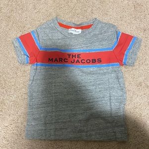 Marc Jacob grey, red, and white cotton tee